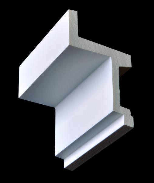 Licht 115 PU   11x6cm Stuckleiste für LED - modernes Design